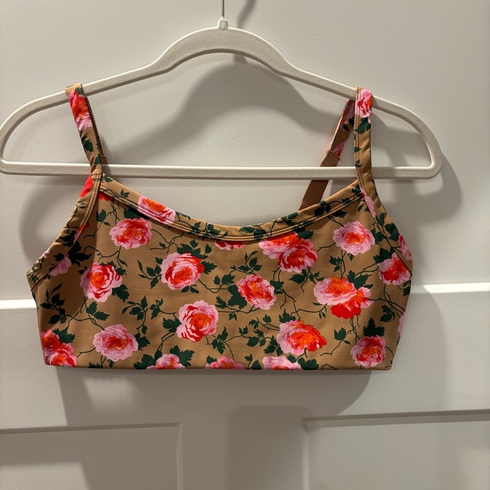 Aerie Offline Rose Print Sports Bra